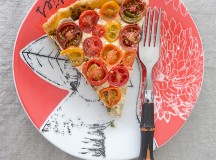 Tomato Tart with Pesto and Mozzarella